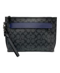 中古・古着通販】COACH (コーチ) シグネチャー柄クラッチバッグ