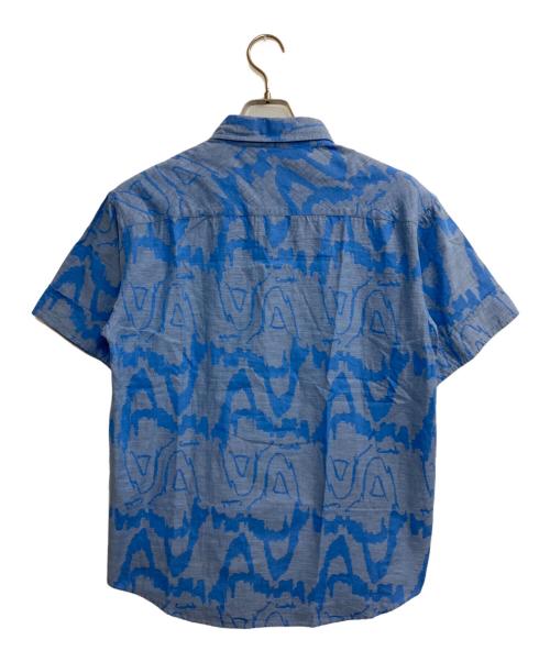 Vivienne Westwood man（ヴィヴィアン ウェストウッド マン）Vivienne Westwood man (ヴィヴィアン ウェストウッド マン) ワンポイントオーブ総柄シャツ ブルー サイズ:46の古着・服飾アイテム