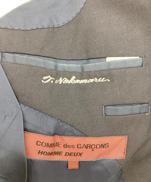 COMME des GARCONS HOMME DEUX（コムデギャルソン オム ドゥ）COMME des GARCONS HOMME DEUX (コムデギャルソン オム ドゥ) ウールダブルジャケット ネイビー サイズ:Ｓの古着・服飾アイテム