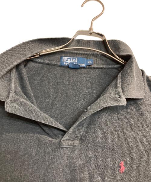 POLO RALPH LAUREN（ポロ・ラルフローレン）POLO RALPH LAUREN (ポロ・ラルフローレン) 長袖ポロシャツ グレー サイズ:XLの古着・服飾アイテム