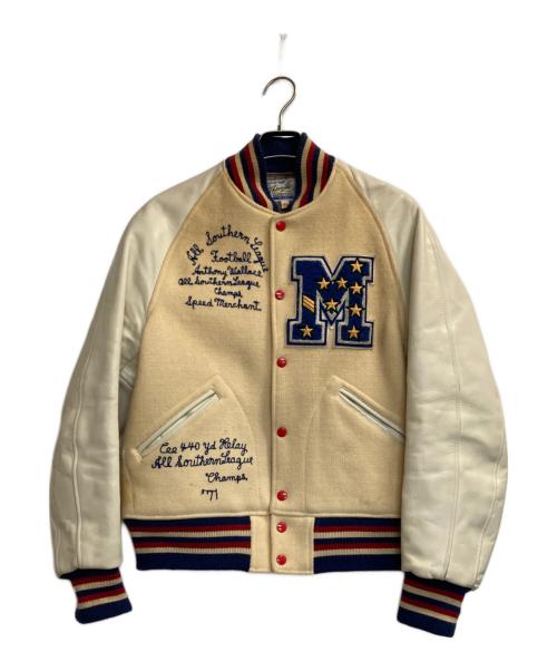 whitesville（ホワイツビル）whitesville (ホワイツビル) スタジャン アイボリー サイズ:40の古着・服飾アイテム