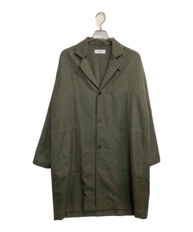 中古・古着通販】MARKA (マーカ) SHIRT COAT WOOL SOFT SERGE ブラウン