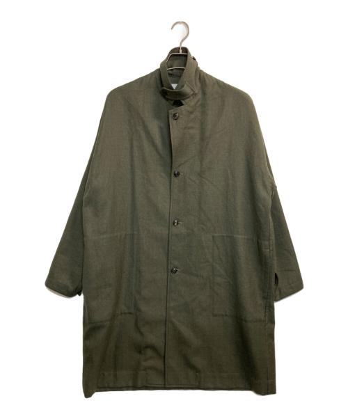 MARKA（マーカ）MARKA (マーカ) SHIRT COAT WOOL SOFT SERGE ブラウン サイズ:1の古着・服飾アイテム