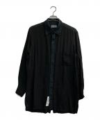 Yohji Yamamoto pour hommeヨウジヤマモト プールオム）の古着「CUPRA SHIRTS」｜ブラック