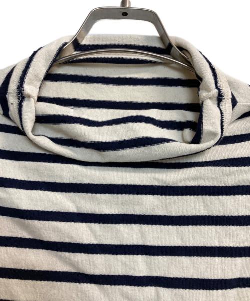 KAPITAL（キャピタル）KAPITAL (キャピタル) ボトルネックボーダーポケットL/ST-shirts ホワイト サイズ:3の古着・服飾アイテム