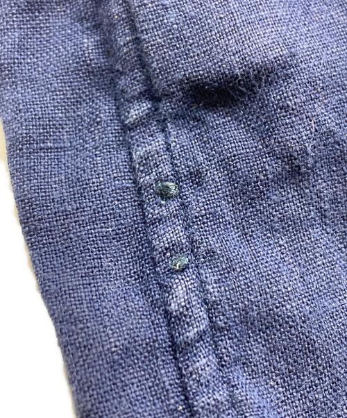 POLO RALPH LAUREN（ポロ・ラルフローレン）POLO RALPH LAUREN (ポロ・ラルフローレン) S/S LINEN SHIRTS ネイビー サイズ:ＸＬの古着・服飾アイテム