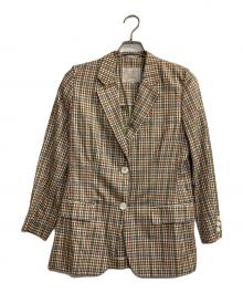 Burberry's（バーバリーズ）の古着「チェックテーラードジャケット」｜ブラウン