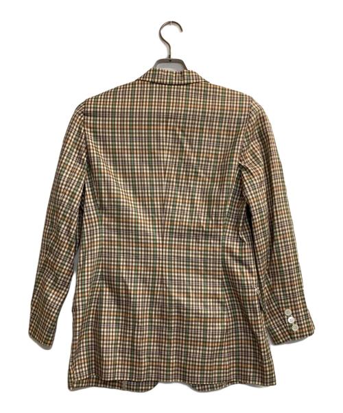 Burberry's（バーバリーズ）Burberry's (バーバリーズ) チェックテーラードジャケット ブラウン サイズ:Ｍの古着・服飾アイテム