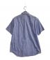 POLO RALPH LAUREN (ポロ・ラルフローレン) ストライプ半袖BDシャツ ブルー×ホワイト サイズ:Ｌ：3000円