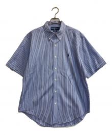 POLO RALPH LAUREN（ポロ・ラルフローレン）の古着「ストライプ半袖BDシャツ」｜ブルー