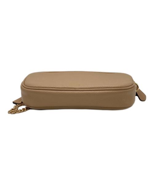 COACH（コーチ）COACH (コーチ) チェーンミニショルダーバッグ ベージュの古着・服飾アイテム