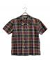Burberry's（バーバリーズ）の古着「チェックダブルフェイスシャツ」｜パープル×カーキ
