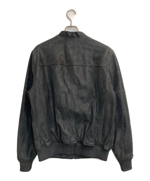 HARLEY-DAVIDSON（ハーレーダビッドソン）HARLEY-DAVIDSON (ハーレーダビッドソン) バッファローレザーレザーライダースジャケット ブラック サイズ:Ｌの古着・服飾アイテム