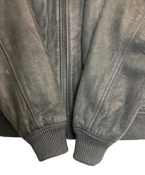 HARLEY-DAVIDSON（ハーレーダビッドソン）HARLEY-DAVIDSON (ハーレーダビッドソン) バッファローレザーレザーライダースジャケット ブラック サイズ:Ｌの古着・服飾アイテム
