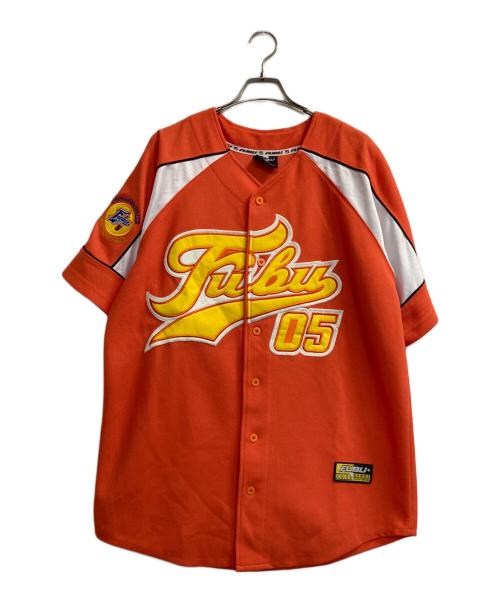FUBU（フブ）FUBU (フブ) ゲームシャツ オレンジ サイズ:Ｌの古着・服飾アイテム