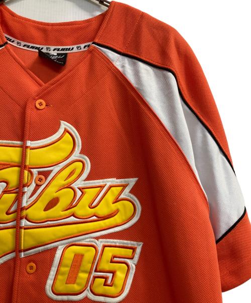 FUBU（フブ）FUBU (フブ) ゲームシャツ オレンジ サイズ:Ｌの古着・服飾アイテム