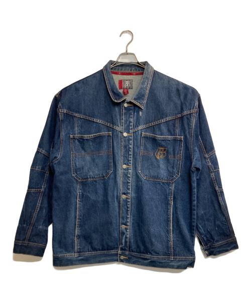 Ruff ryders（ラフ・ライダーズ）RUFF RYDERS (ラフ・ライダーズ) デニムジャケット インディゴ サイズ:ＸＸＬの古着・服飾アイテム