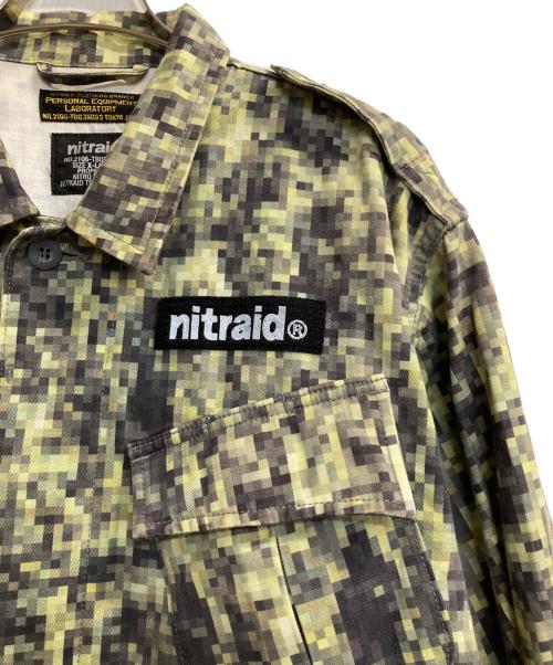 NITRAID（ナイトレイド）nitraid (ナイトレイド) モザイクカモシャツ カーキ サイズ:ＸＬの古着・服飾アイテム
