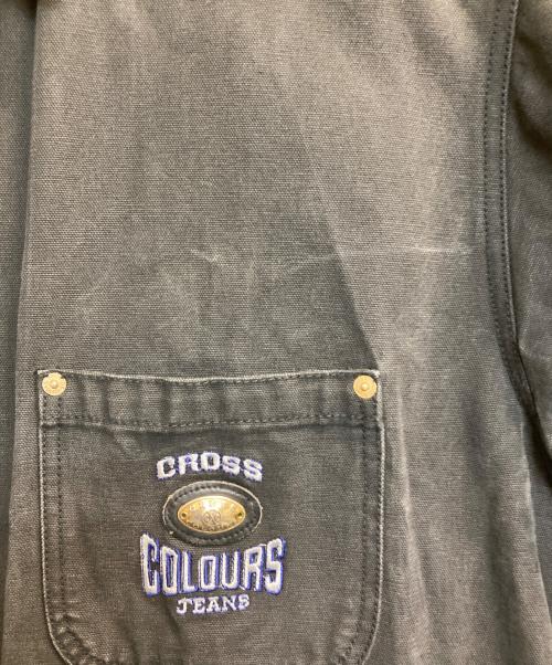 CROSS COLOURS（クロスカラーズ）CROSS COLOURS (クロスカラーズ) カバーオール ブラック サイズ:2の古着・服飾アイテム