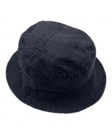 SUPREME（シュプリーム）の古着「Monogram Gingham Crusher」｜チャコールグレー