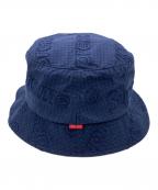 SUPREMEシュプリーム）の古着「Monogram Gingham Crusher」｜ネイビー