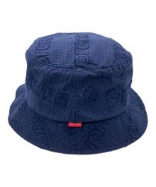 SUPREME（シュプリーム）の古着「Monogram Gingham Crusher」｜ネイビー