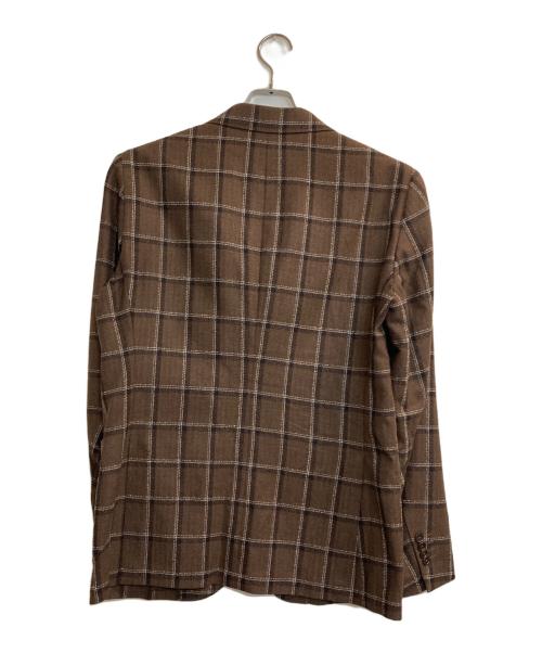 UNITED ARROWS TOKYO（ユナイテッドアローズトウキョウ）UNITED ARROWS TOKYO (ユナイテッドアローズトウキョウ) UDET ブラウン ウィンドウペン 3B コンフォート ブラウン サイズ:50の古着・服飾アイテム