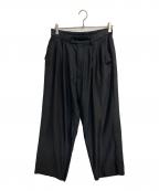 steinシュタイン）の古着「CUPRO WIDE EASY TROUSERS」｜ブラック