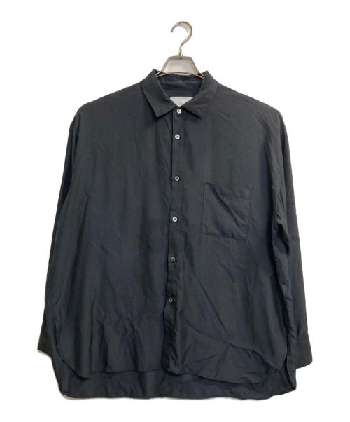 stein（シュタイン）stein (シュタイン) OVERSIZED CUPRO LS SHIRT ブラック サイズ:Mの古着・服飾アイテム