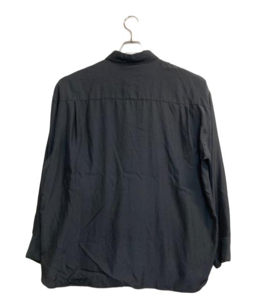 stein（シュタイン）stein (シュタイン) OVERSIZED CUPRO LS SHIRT ブラック サイズ:Mの古着・服飾アイテム