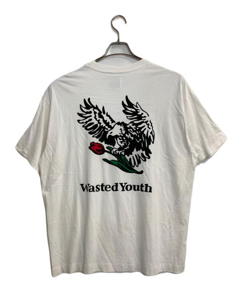 WASTED YOUTH（ウェイステッドユース）WASTED YOUTH (ウェイステッドユース) EAGLE T-SHIRT ホワイト サイズ:ＸＸＬの古着・服飾アイテム