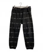 SUPREMEシュプリーム）の古着「Script Stripe Sweatpant」｜ブラック