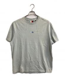 KITH（キス）の古着「ロゴ刺繍スプリットTee」｜スカイブルー