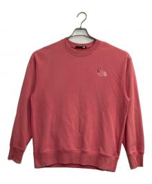 THE NORTH FACE（ザ ノース フェイス）の古着「Flower Logo Crew」｜ピンク