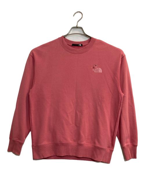 THE NORTH FACE（ザ ノース フェイス）THE NORTH FACE (ザ ノース フェイス) Flower Logo Crew ピンク サイズ:Mの古着・服飾アイテム