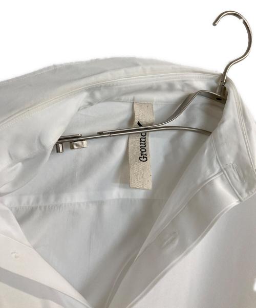 GROUND Y（グラウンドワイ）GROUND Y (グラウンドワイ) 24SS COTTON COLLAR SHIRT/コットンロングシャツ ホワイト サイズ:3の古着・服飾アイテム