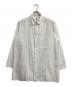 GROUND Y（グラウンドワイ）の古着「24SS COTTON COLLAR SHIRT/コットンロングシャツ」｜ホワイト