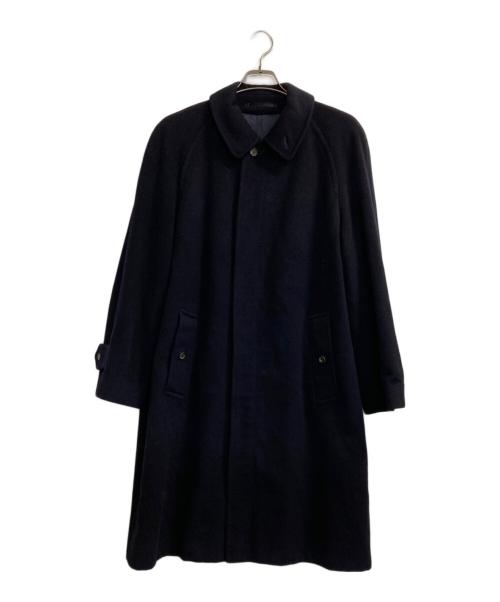 Burberry's（バーバリーズ）Burberry's (バーバリーズ) カシミヤステンカラーコート ネイビー サイズ:46の古着・服飾アイテム