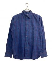 YOHJI YAMAMOTO×D'URBAN×A.A.R（ヨウジヤマモト×ダーバン×アール）の古着「チェックBDシャツ」｜ネイビー