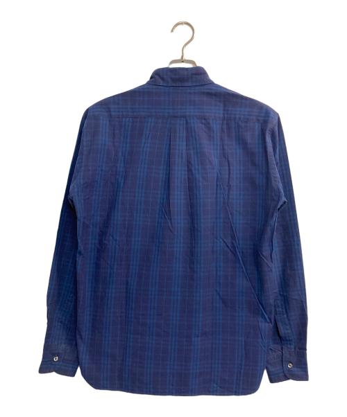 YOHJI YAMAMOTO（ヨウジヤマモト）YOHJI YAMAMOTO (ヨウジヤマモト) D'URBAN (ダーバン) A.A.R (アール) チェックBDシャツ ネイビー サイズ:Ｌの古着・服飾アイテム