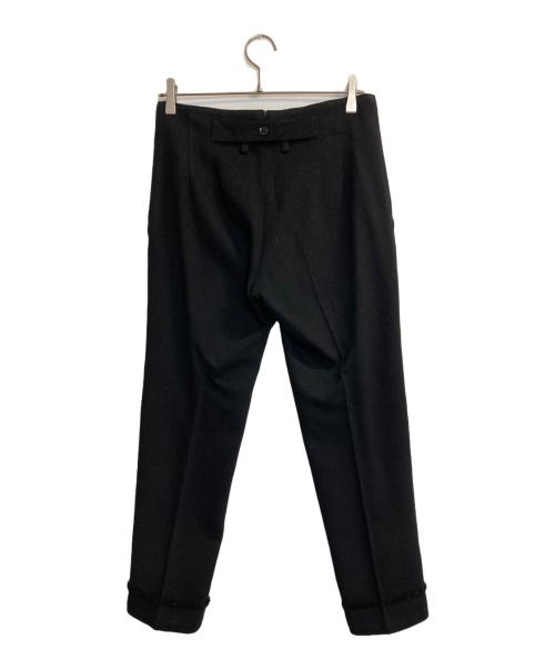 Yohji Yamamoto FEMME（ヨウジヤマモトファム）YOHJI YAMAMOTO femme (ヨウジヤマモトファム) ウールアルパカスラックス ブラック サイズ:1の古着・服飾アイテム
