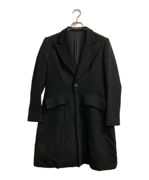 Yohji Yamamoto FEMME（ヨウジヤマモトファム）Yohji Yamamoto FEMME (ヨウジヤマモトファム) ウールアルパカチェスターコート ブラック サイズ:1の古着・服飾アイテム