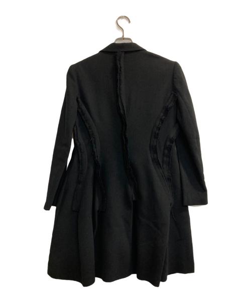 Yohji Yamamoto FEMME（ヨウジヤマモトファム）Yohji Yamamoto FEMME (ヨウジヤマモトファム) ウールアルパカチェスターコート ブラック サイズ:1の古着・服飾アイテム