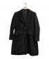 Yohji Yamamoto FEMME（ヨウジヤマモトファム）の古着「ウールアルパカチェスターコート」｜ブラック