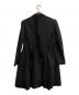 Yohji Yamamoto FEMME (ヨウジヤマモトファム) ウールアルパカチェスターコート ブラック サイズ:1：40000円