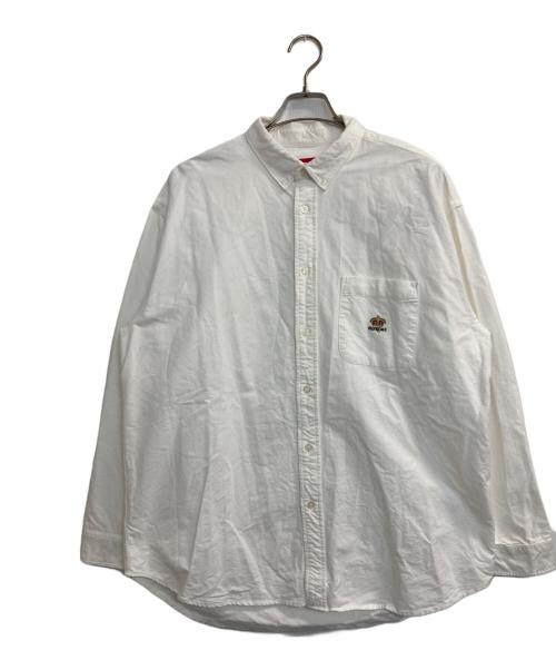 SUPREME（シュプリーム）Supreme (シュプリーム) 24SS Loose Fit Flannel Oxford Shirt ホワイト サイズ:Ⅼの古着・服飾アイテム