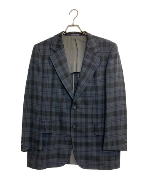 Burberry's（バーバリーズ）Burberry's (バーバリーズ) サマーウールジャケット ブルー×グレー サイズ:165-93-85　ＡＢの古着・服飾アイテム