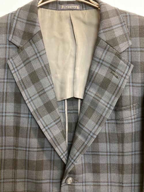 Burberry's（バーバリーズ）Burberry's (バーバリーズ) サマーウールジャケット ブルー×グレー サイズ:165-93-85　ＡＢの古着・服飾アイテム