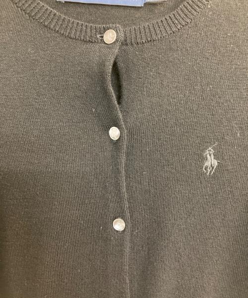 RALPH LAUREN（ラルフローレン）RALPH LAUREN (ラルフローレン) メリノウールカーディガン ブラック サイズ:Sの古着・服飾アイテム