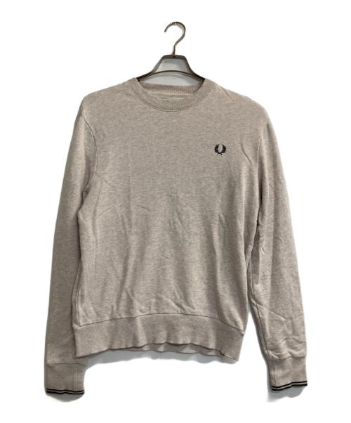 FRED PERRY（フレッドペリー）FRED PERRY (フレッドペリー) Crew Neck Sweatshirt/クルーネックスウェット ベージュ サイズ:Ｍの古着・服飾アイテム
